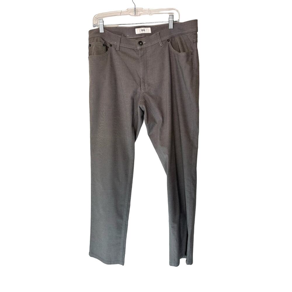 BRAX Men's Gray‎ Silver Regular Cooper Fancy Straight Leg Pants Size 38x32